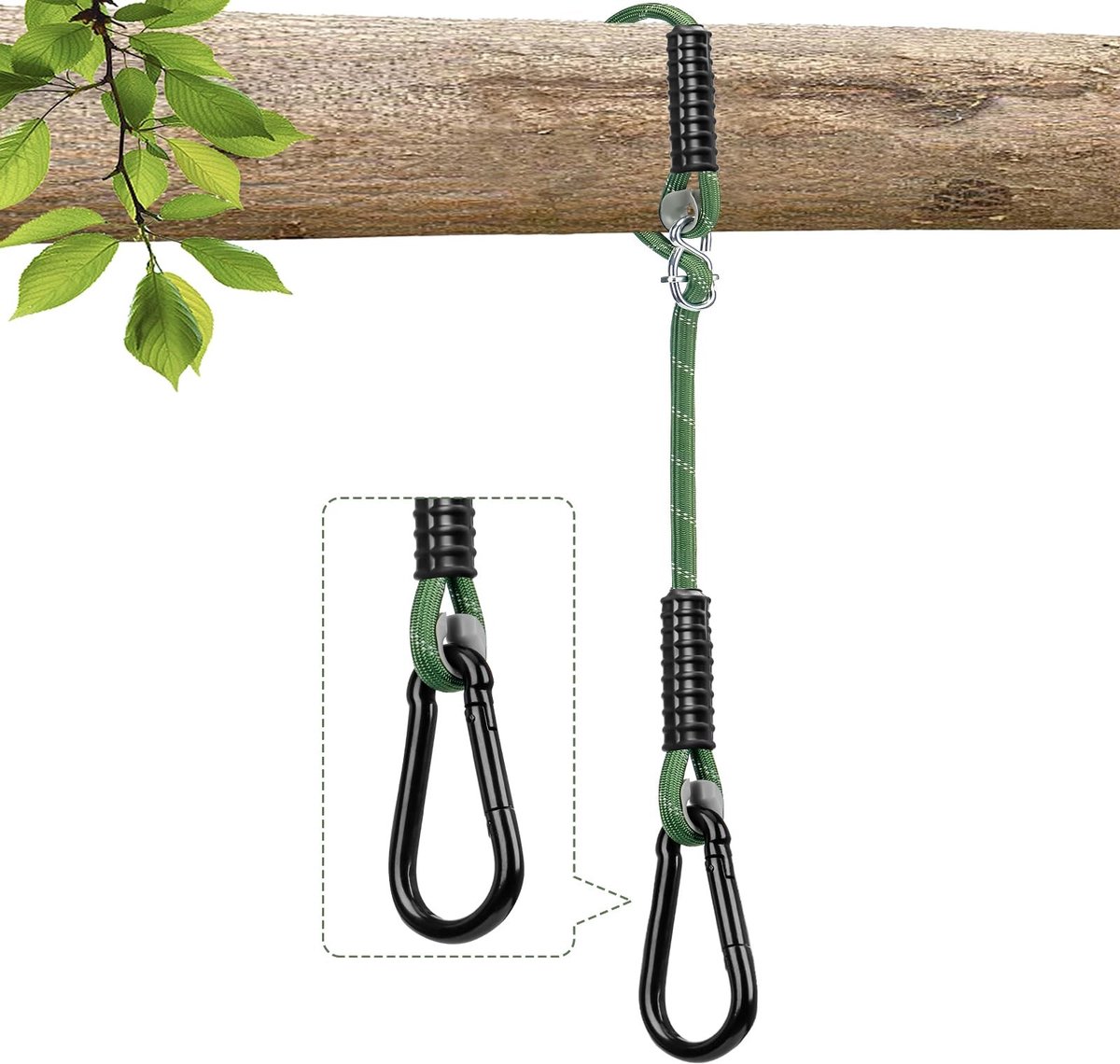 Omgoods - Schommelbevestiging Touw 1,8m - Hangmat Bevestiging voor Binnen en Buiten