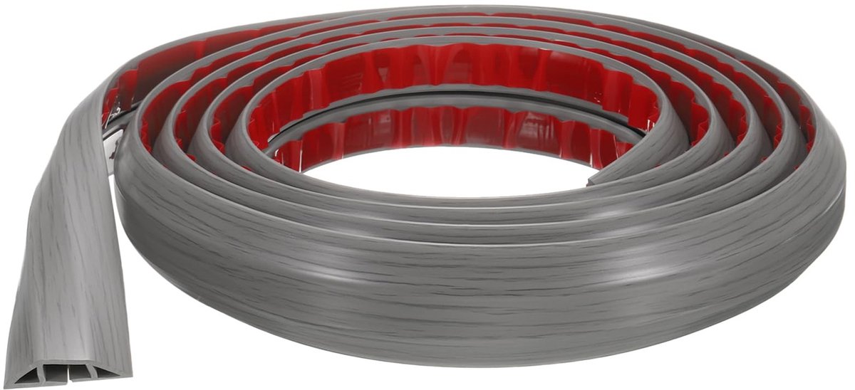 Omgoods - Kabelgoot 10 meter - PVC Kabelafdekking in Houtgrijs
