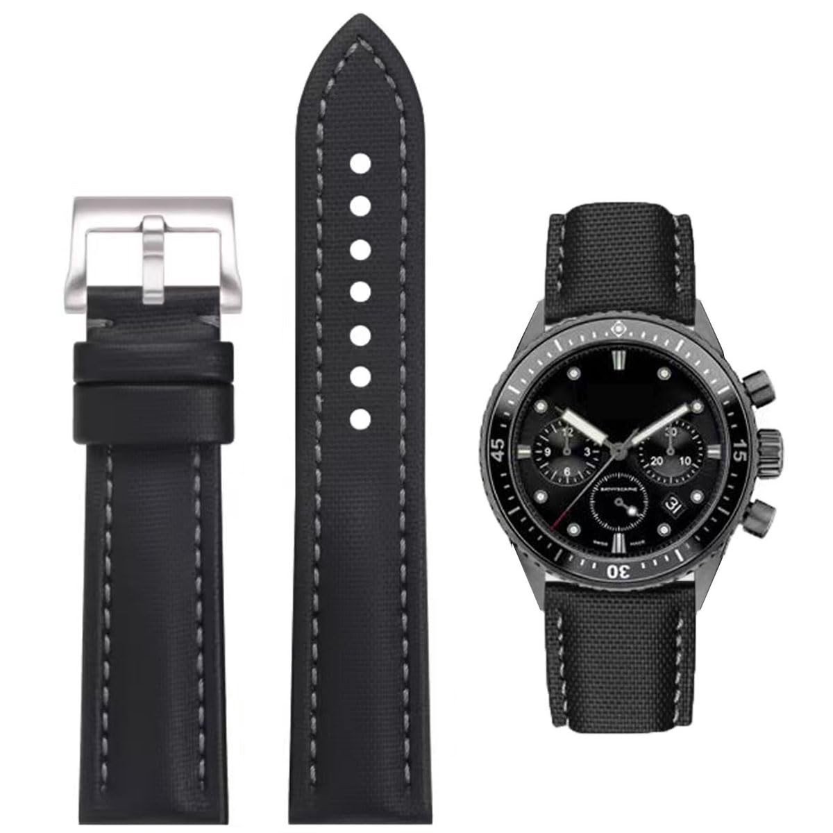 Omgoods - Watchband voor Diverse Horloges met Carbon Fiber Patroon