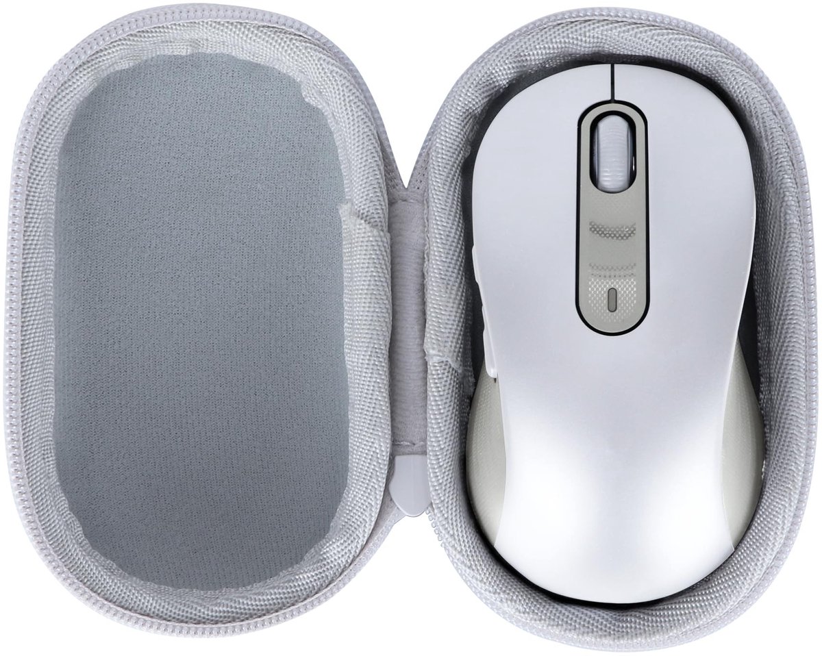 Omgoods - Hard Case voor Logitech Signature M650 L Muismodel - Witte Beschermhoes