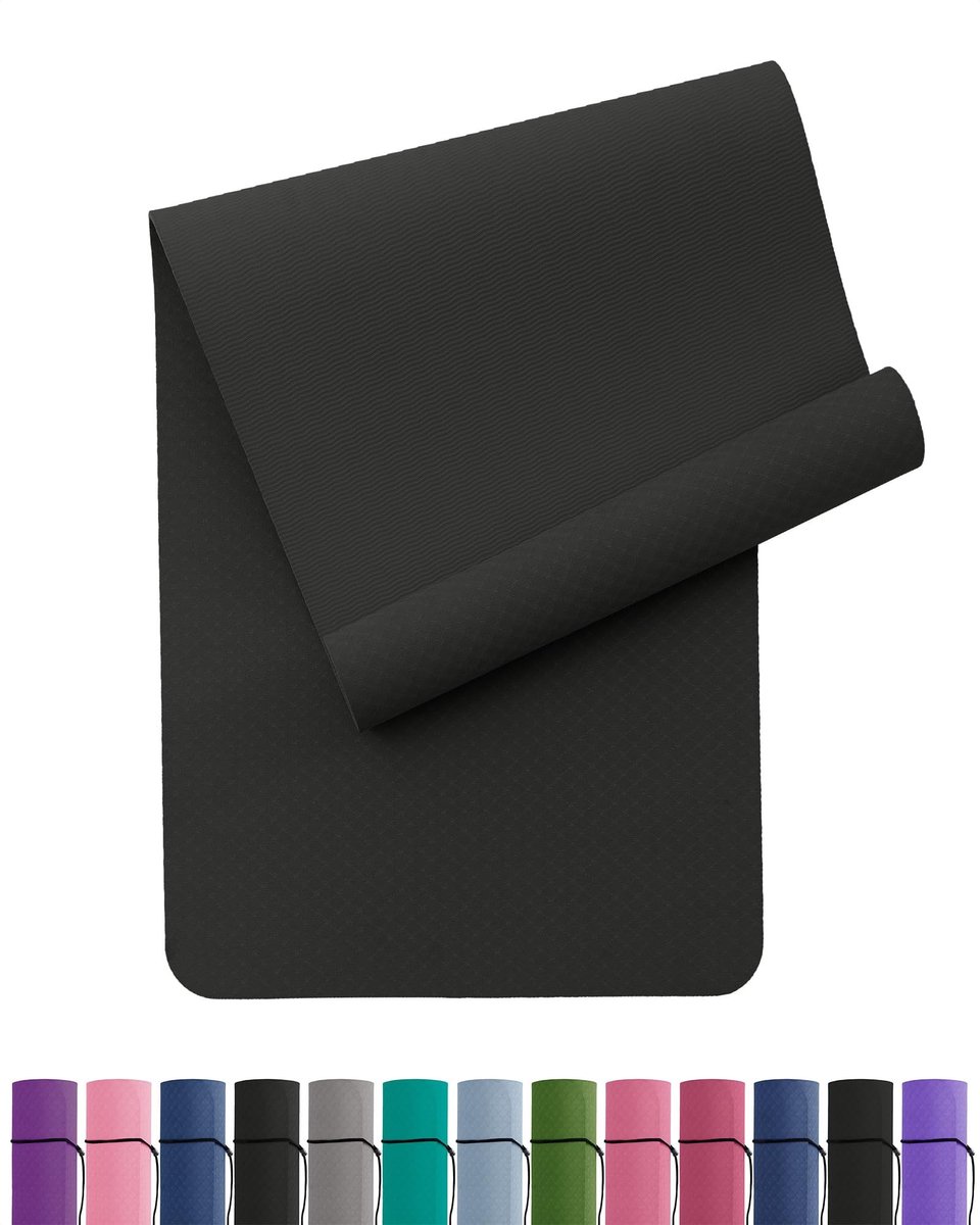 Omgoods - Yoga Mat - Antislip en Milieuvriendelijk TPE Sportmat met Draagriem