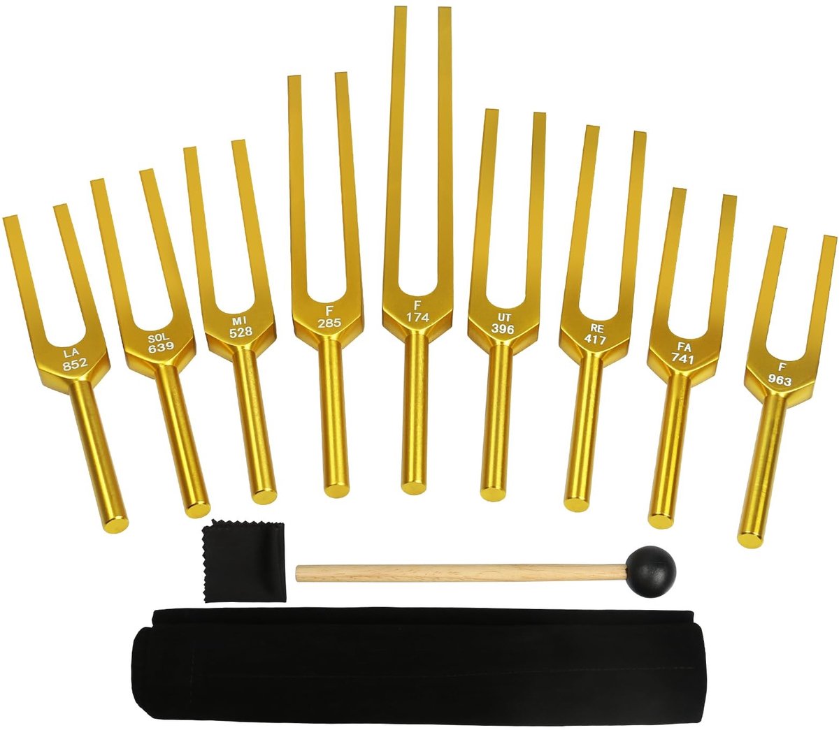 Omgoods - Solfeggio Tuning Fork Set voor Geluidstherapie