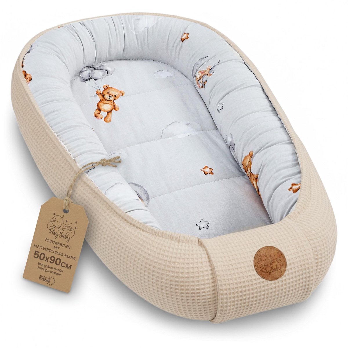 Omgoods - Baby Nest Newborn 50x90cm voor Comfortabel Slapen