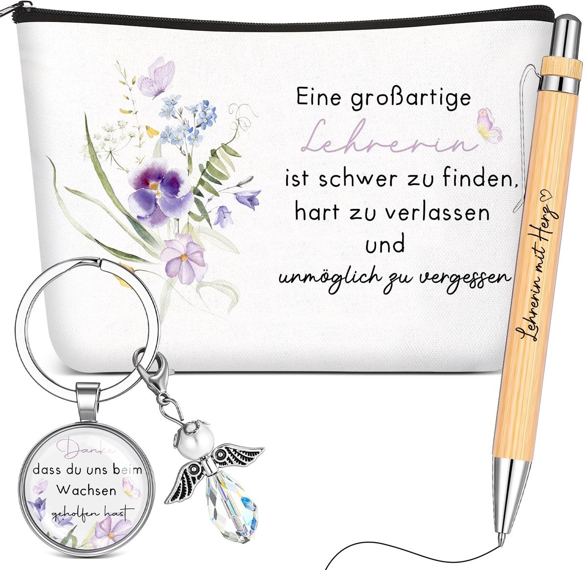 Omgoods - Docent Bedankgeschenken met Bloemen en Toilettas