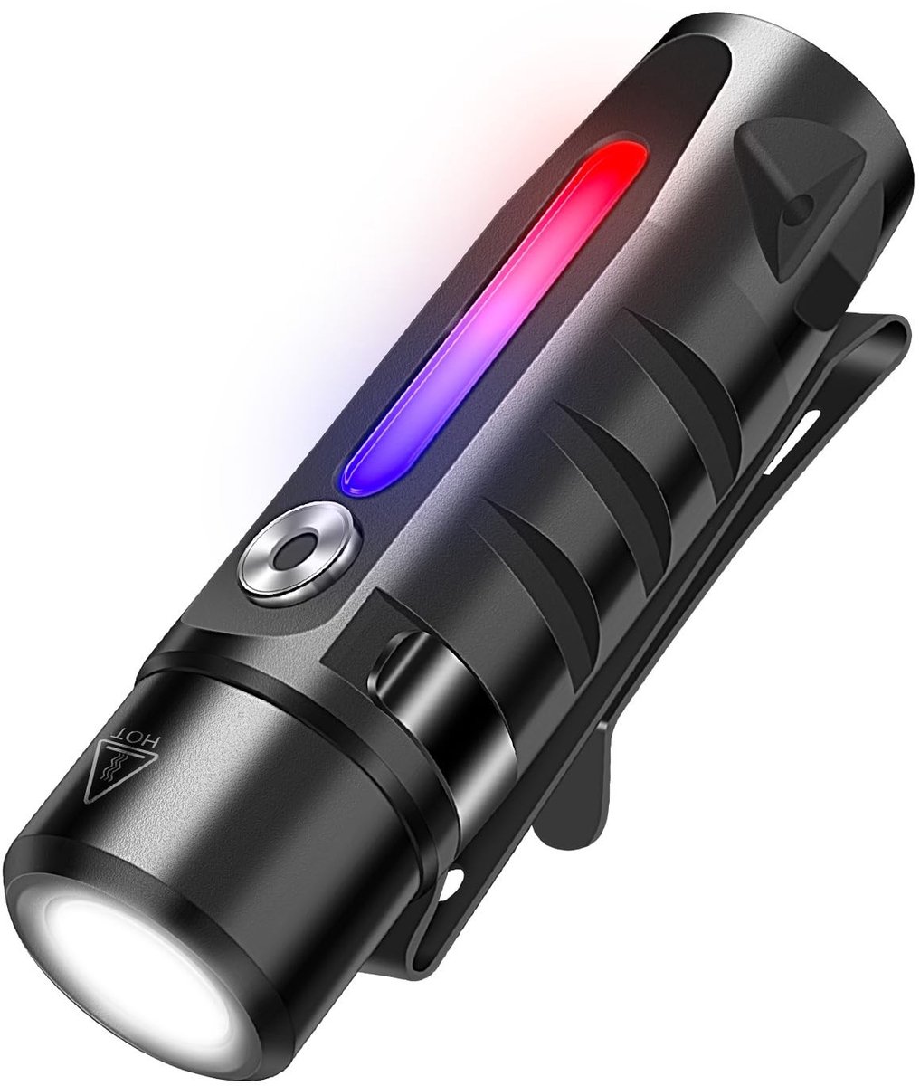 Omgoods - RJ28 Mini Zaklamp - Oplaadbare Sleutelhanger met 410 Lumen