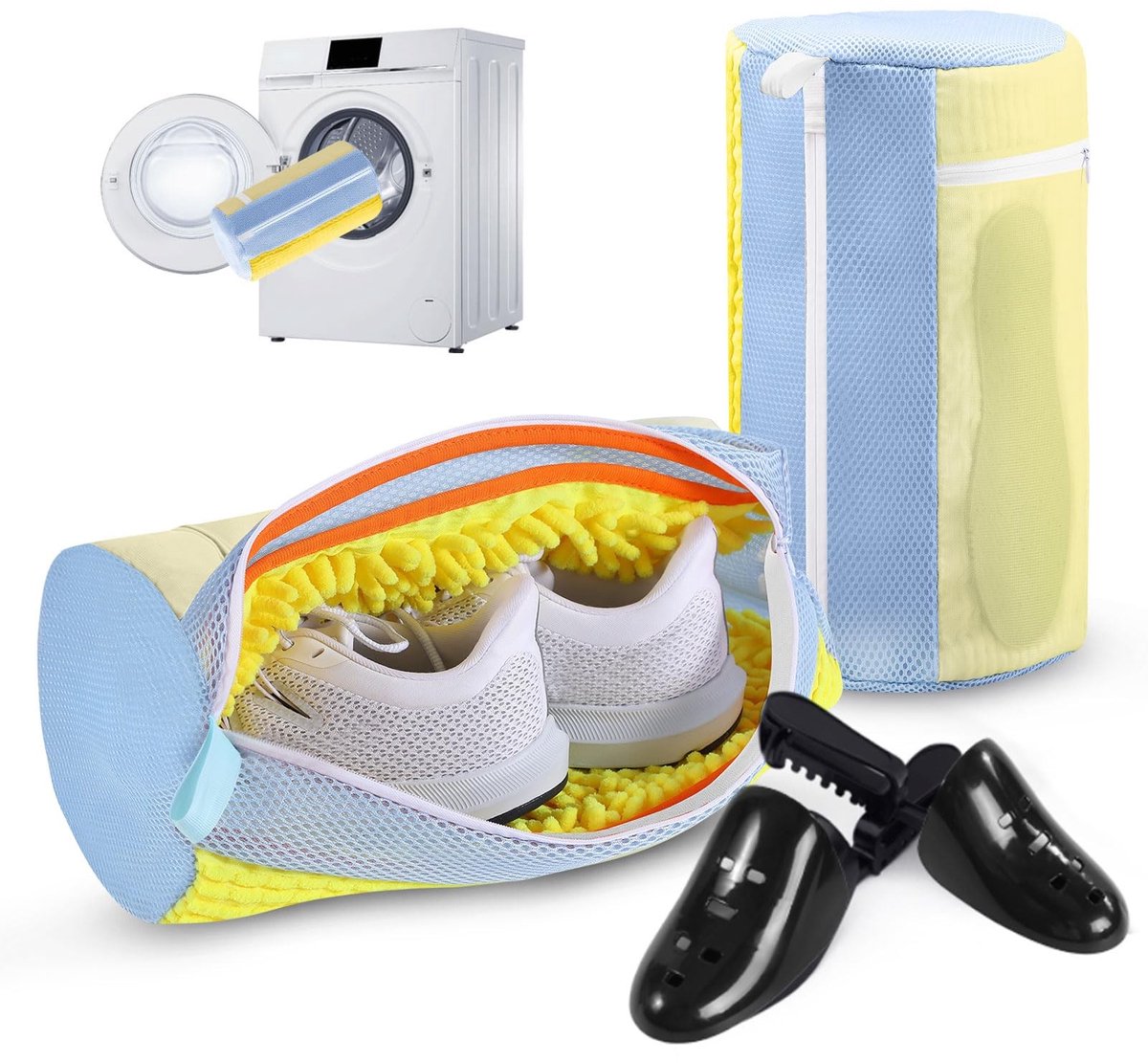 Omgoods - Set van 2 Schoenwaszakken voor de Wasmachine