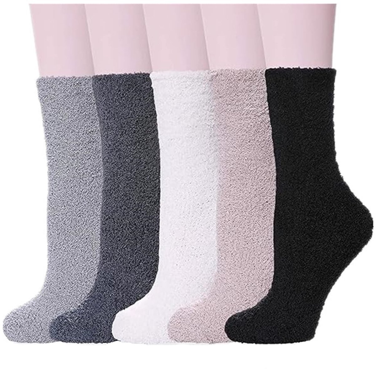 Omgoods - Dames Kousen tot de Kalf Rood One Size