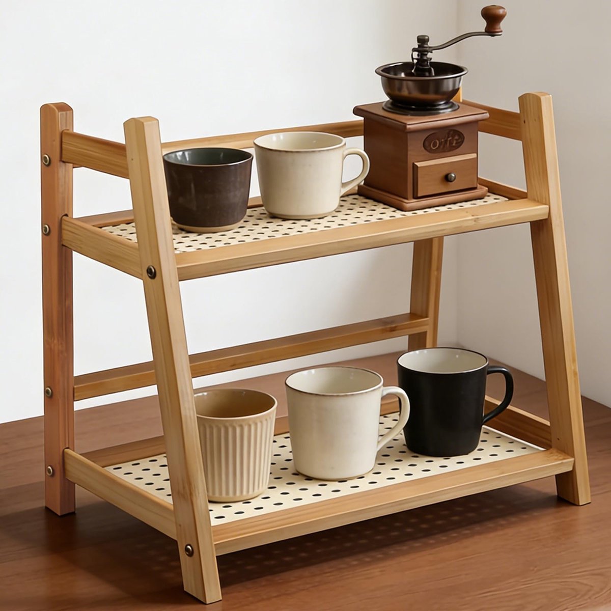 Omgoods - 2-Laags Keuken Organizer van Bamboe