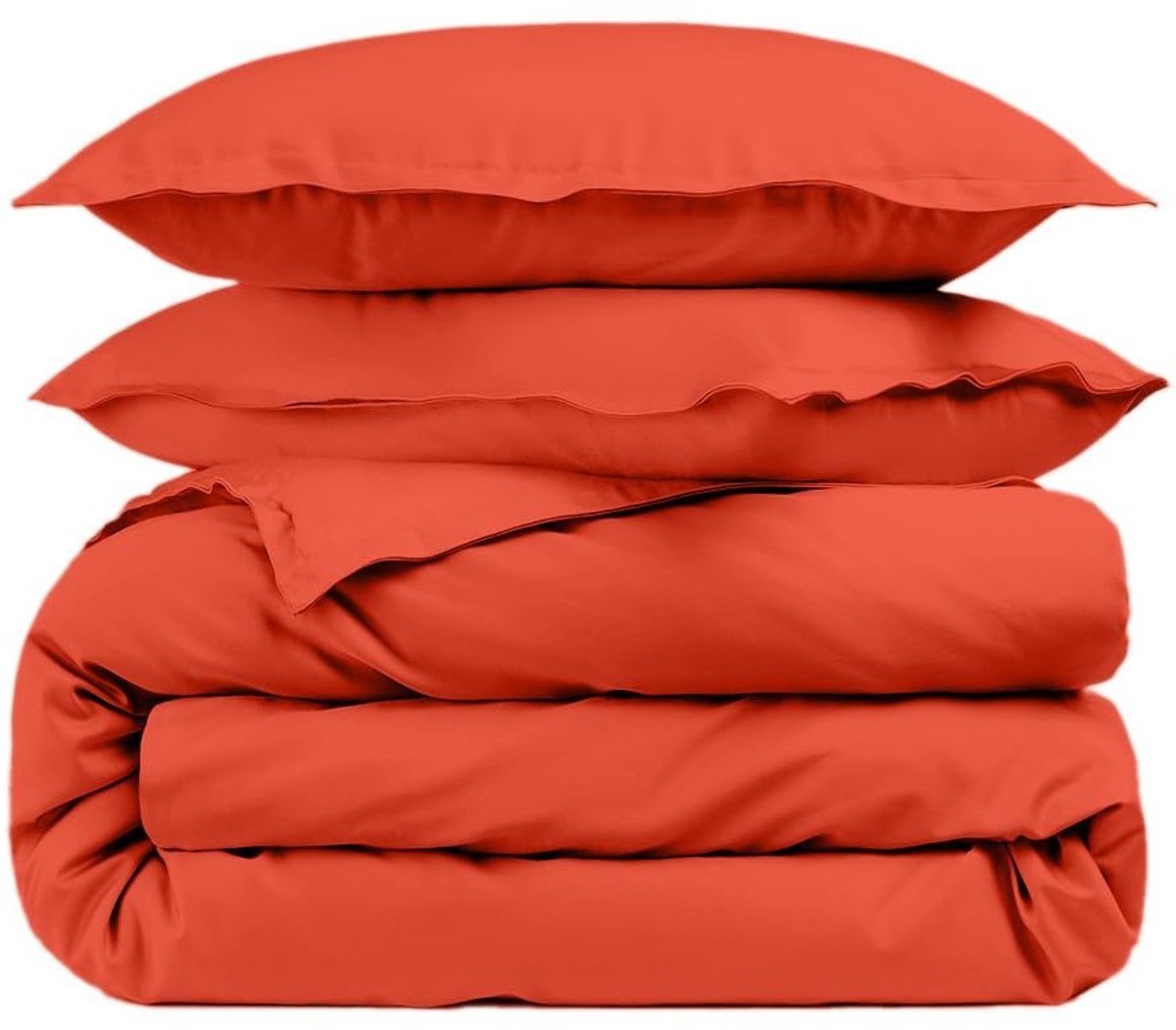 Omgoods - Katoenen Duvet Cover Percale 260x240 cm - Terracotta