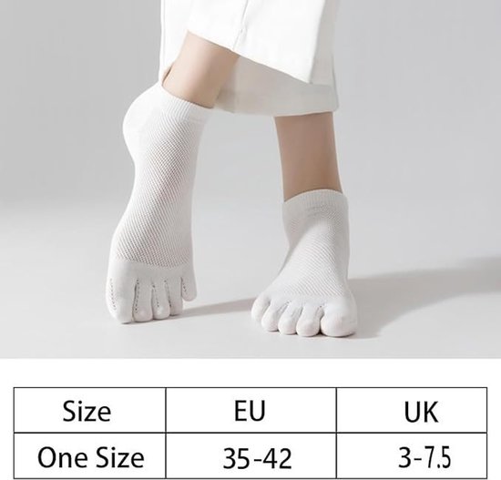 Omgoods - Antislip Teensokken voor Dames, Set van 5 Paar van Omgoods — afbeelding 3