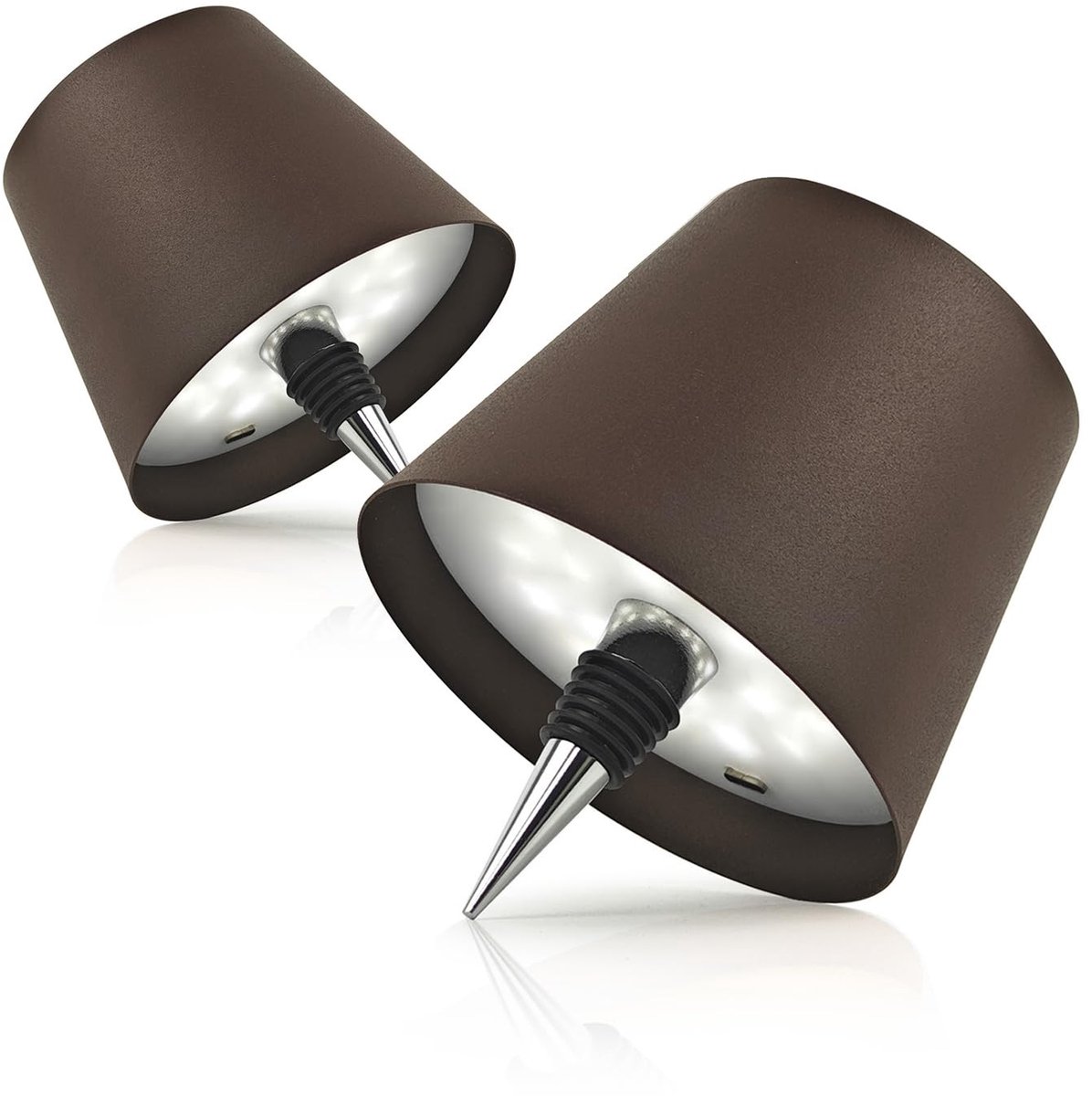 Omgoods - Dimbare Draadloze Flessenlamp met 3 LED Kleuren