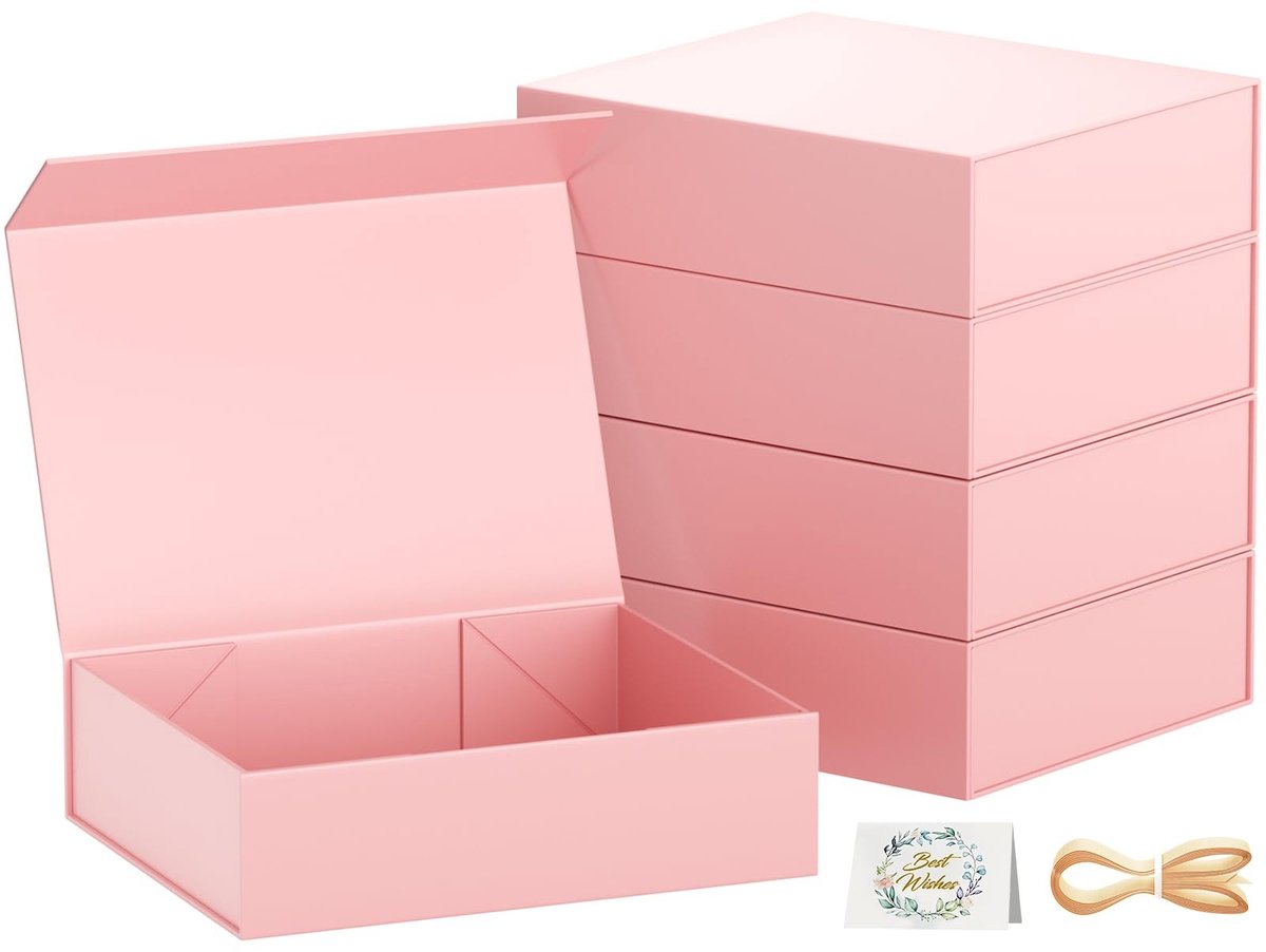 Omgoods - Set van 5 Cadeaudozen met Magnetische Sluiting