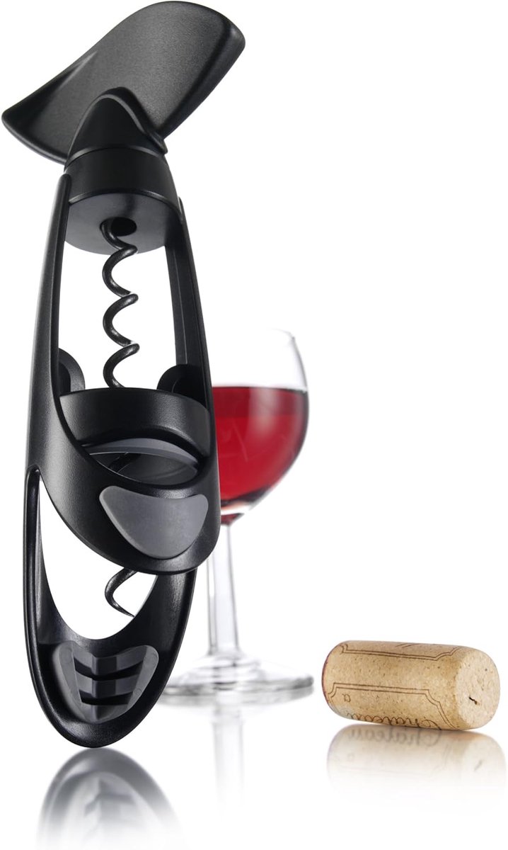 Thijox - Vacu Vin Twister Kurkentrekker - Ergonomische Wijnopener met Comfortabele Grip - Duurzaam en Handzaam - Ideaal voor Feest, Keuken en Wijnlief