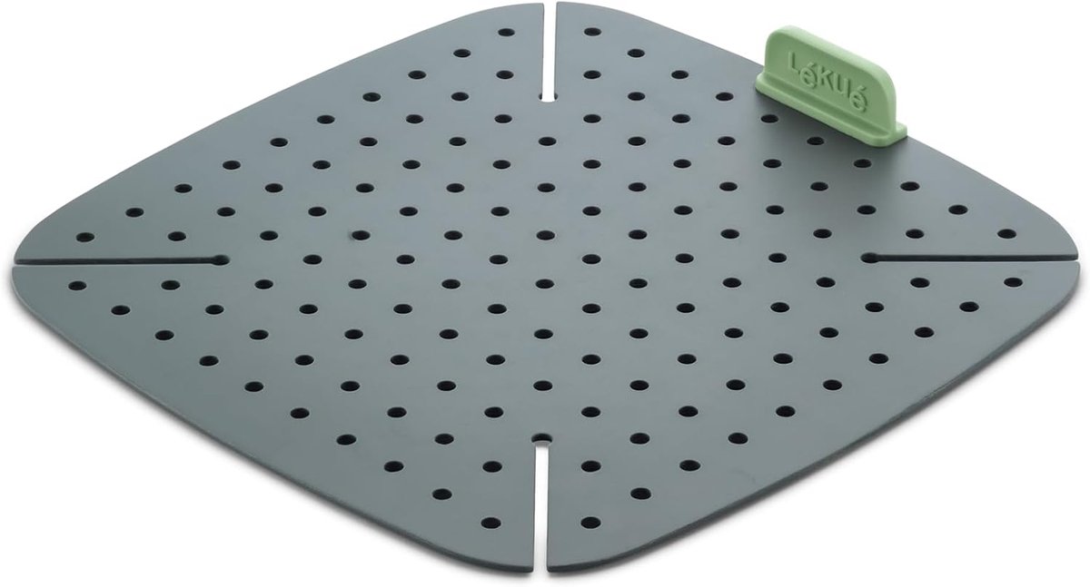 Thijox - Siliconen Bakmat voor Airfryer - Knapperige Gerechtensnel en gelijkmatig bereiden - Optimale luchtcirculatie - Geschikt voor alle airfryers -