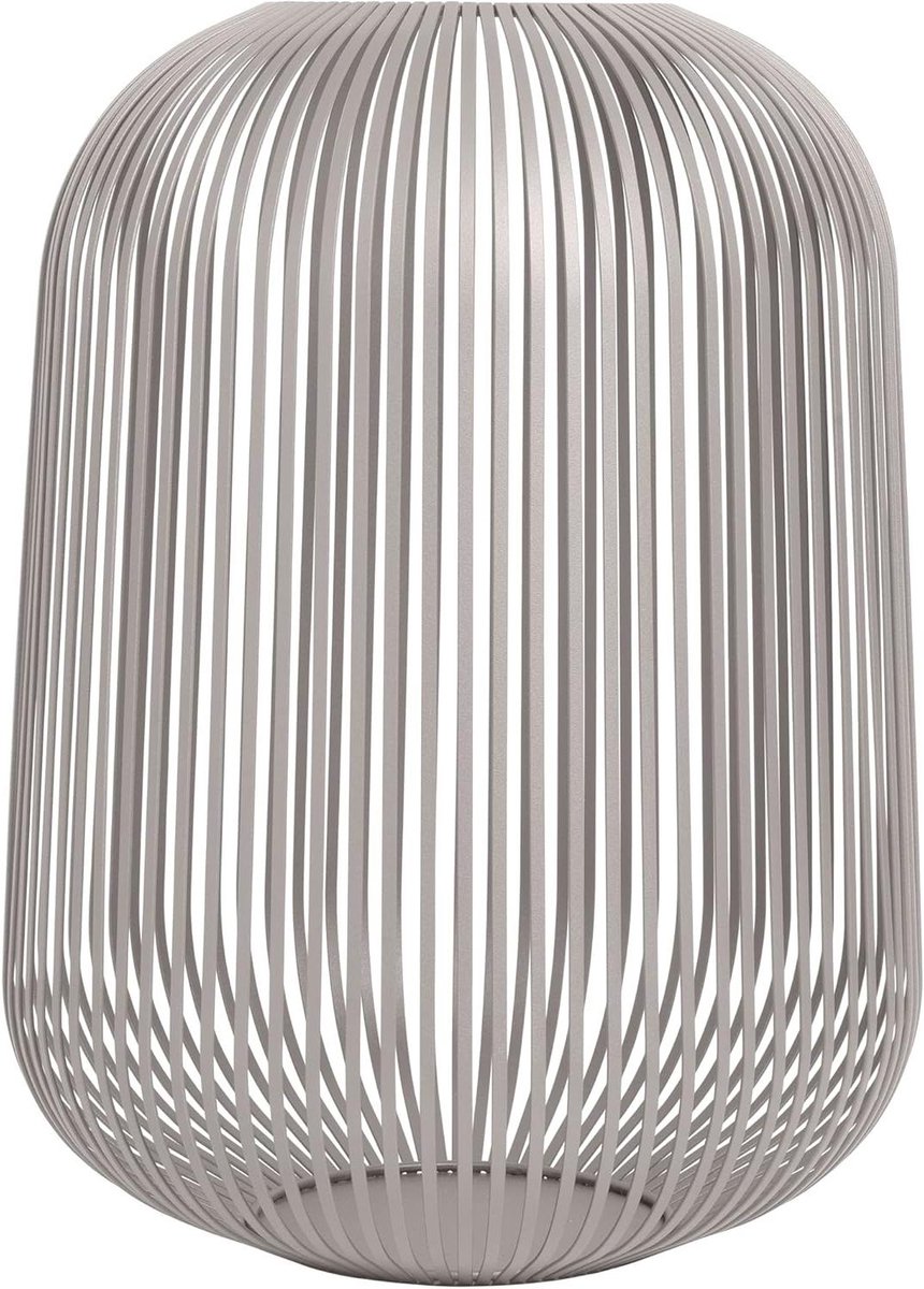 Decoratieve Lantaarn - Windlicht Groot - Sfeerverlichting Binnen - Stijlvolle Stalen Spijlen - 33x33x45 cm - Zwart