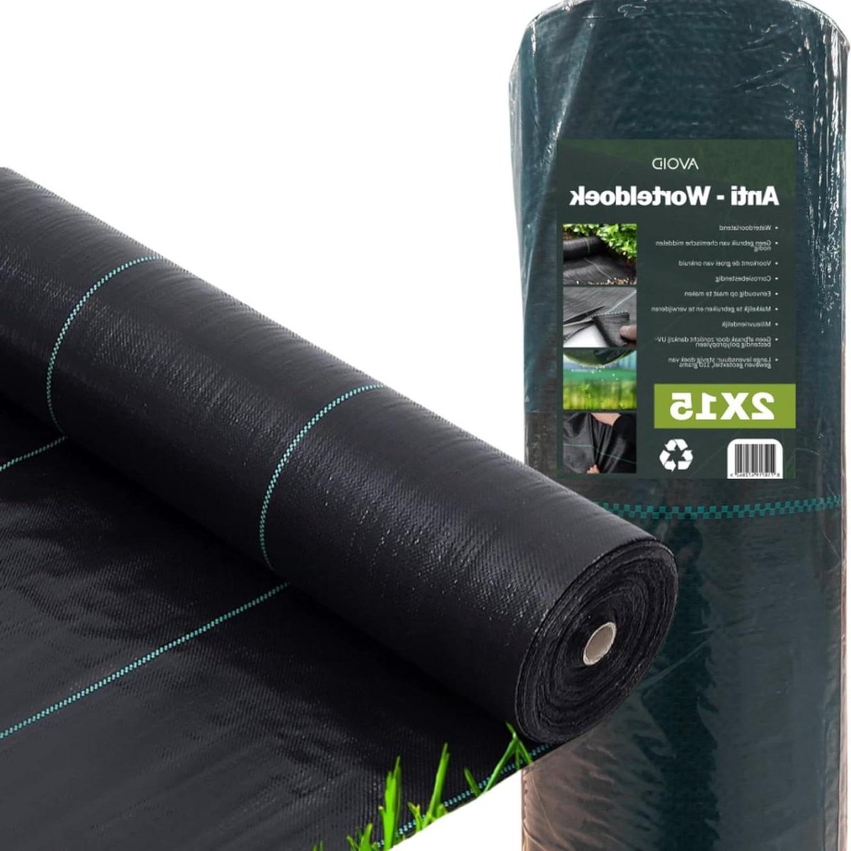 Onkruiddoek - Gronddoek Vlies - Tuin Onderhoud - Scheurvast Ademend - 2x15 Meter - Zwart