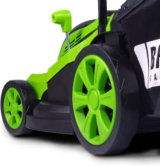 Elektrische grasmaaier - Gazonmaaier duwmaaier - Gazon onderhouden - Krachtige 2000W motor - 43 cm maaibreedte - Zwart — afbeelding 4