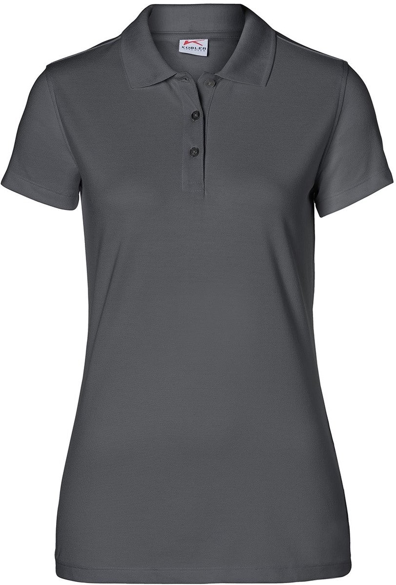 KUBLER KUBLER 50266239 Korte Mouw Werkpolo DAMES Antraciet - Oeko Tex - 200 g/m²