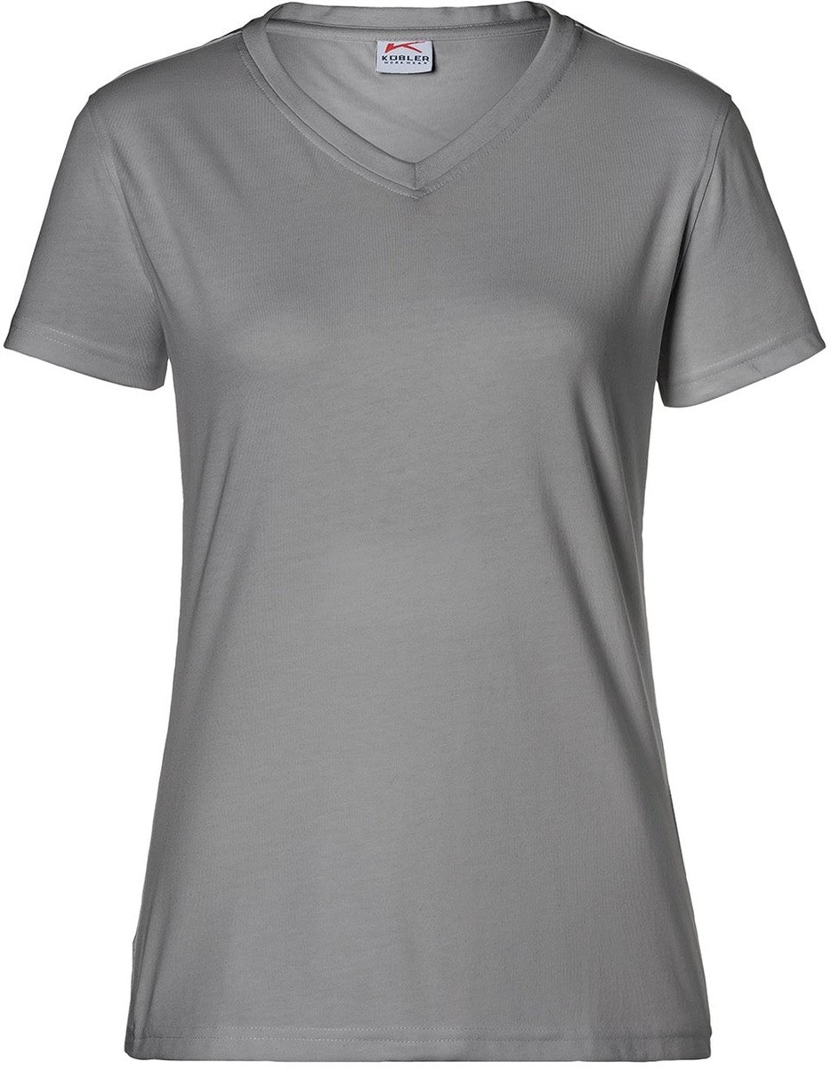 KÜBLER KÜBLER 50246238 Korte mouw Werk T-shirt DAMES Middengrijs - Krasvrij - OEKO TEX - 160 g/m²