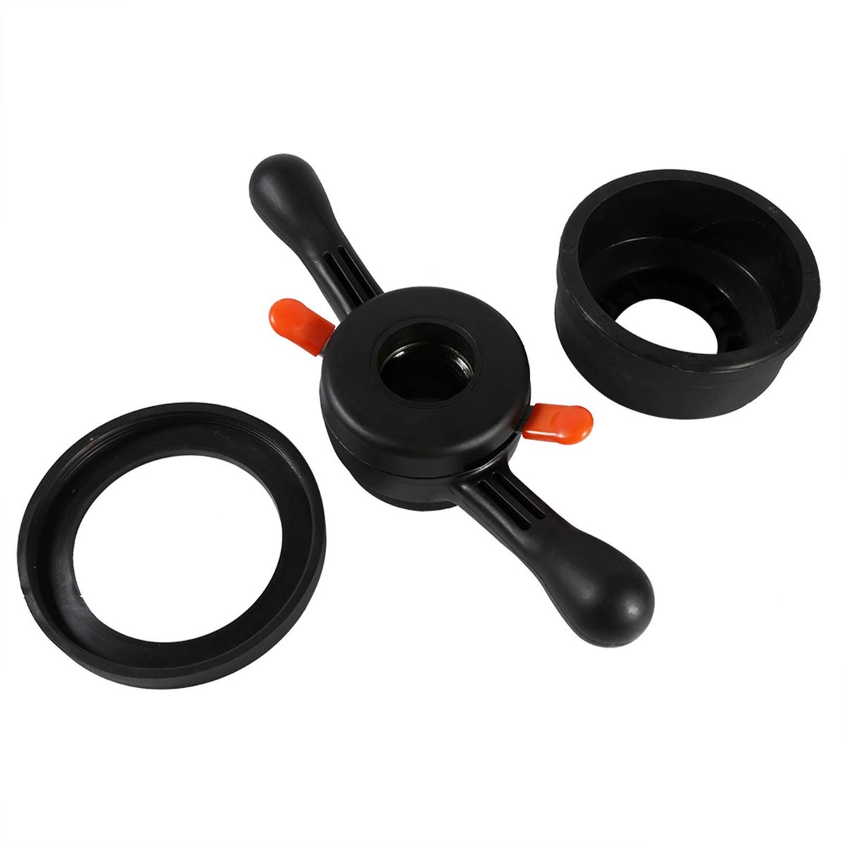 Dailygoods- Balanceringsmachine - Snelle ontgrendelingsmoer - Rubber ring - Spacer - Drukcup - Hoogwaardige kunststof - Wielbalancer