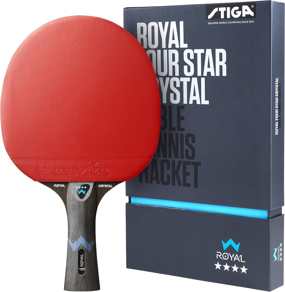 Thijox - Tafeltennisbatje voor Snelle Spelers, Hogesnelheidsracket met ITTF-gecertificeerde STAR 4-coating, 2,0 mm Spons en Crystal Technology, Perfec