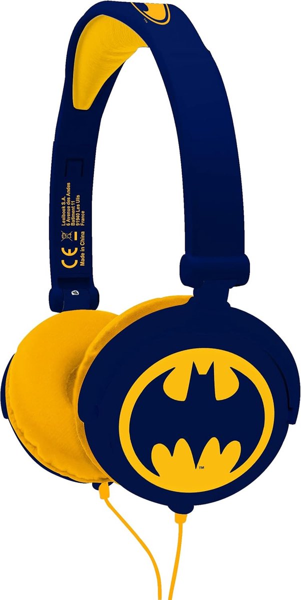 Thijox - Opvouwbare Stereohoofdtelefoon voor Kinderen - Veilig Volume, Verstelbaar, Blauw/Oranje, Ideaal voor Muziek en Programma's, Lichtgewicht en D
