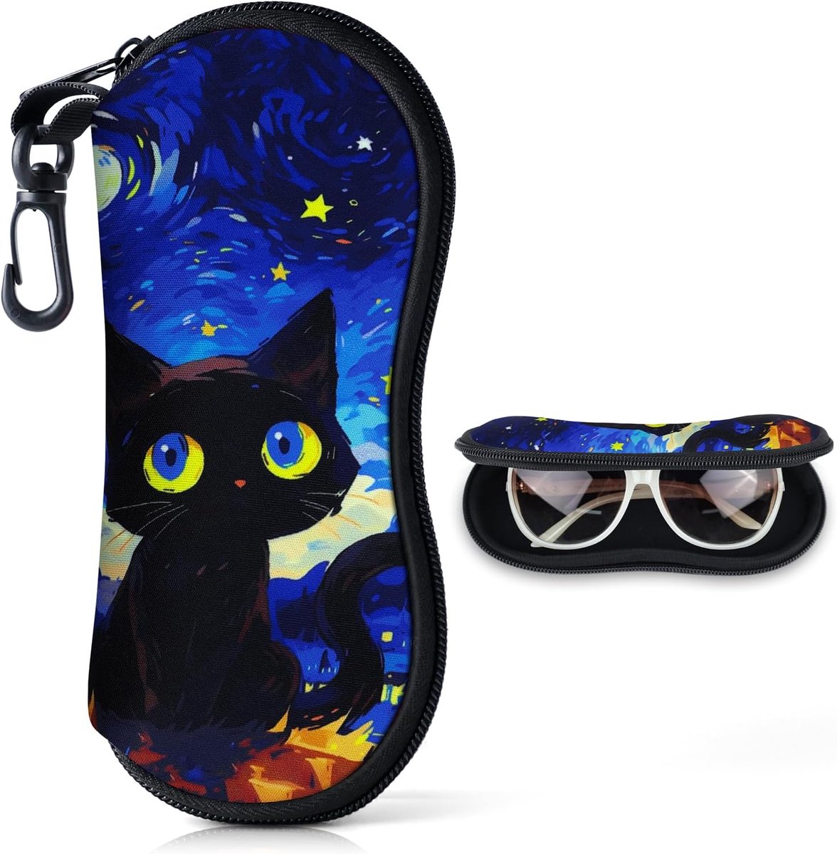 Bril etui M - neopreen - zacht en lichtgewicht - ideaal voor reizen - SnelShoppen