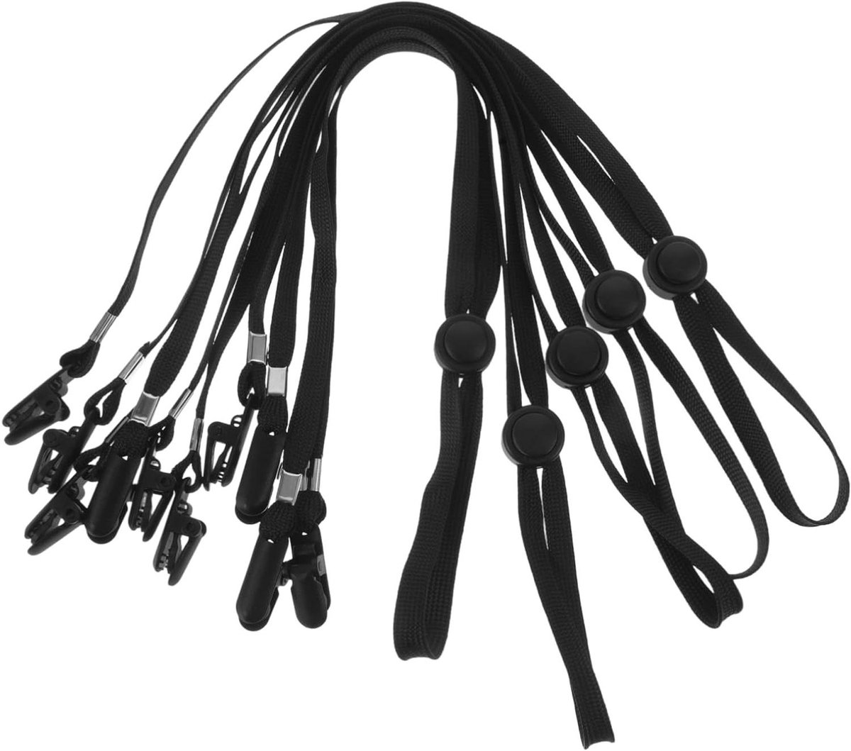Hoedriem - Kinband - Hoed Beveiligen - Verstelbaar - 42.5 cm - Zwart
