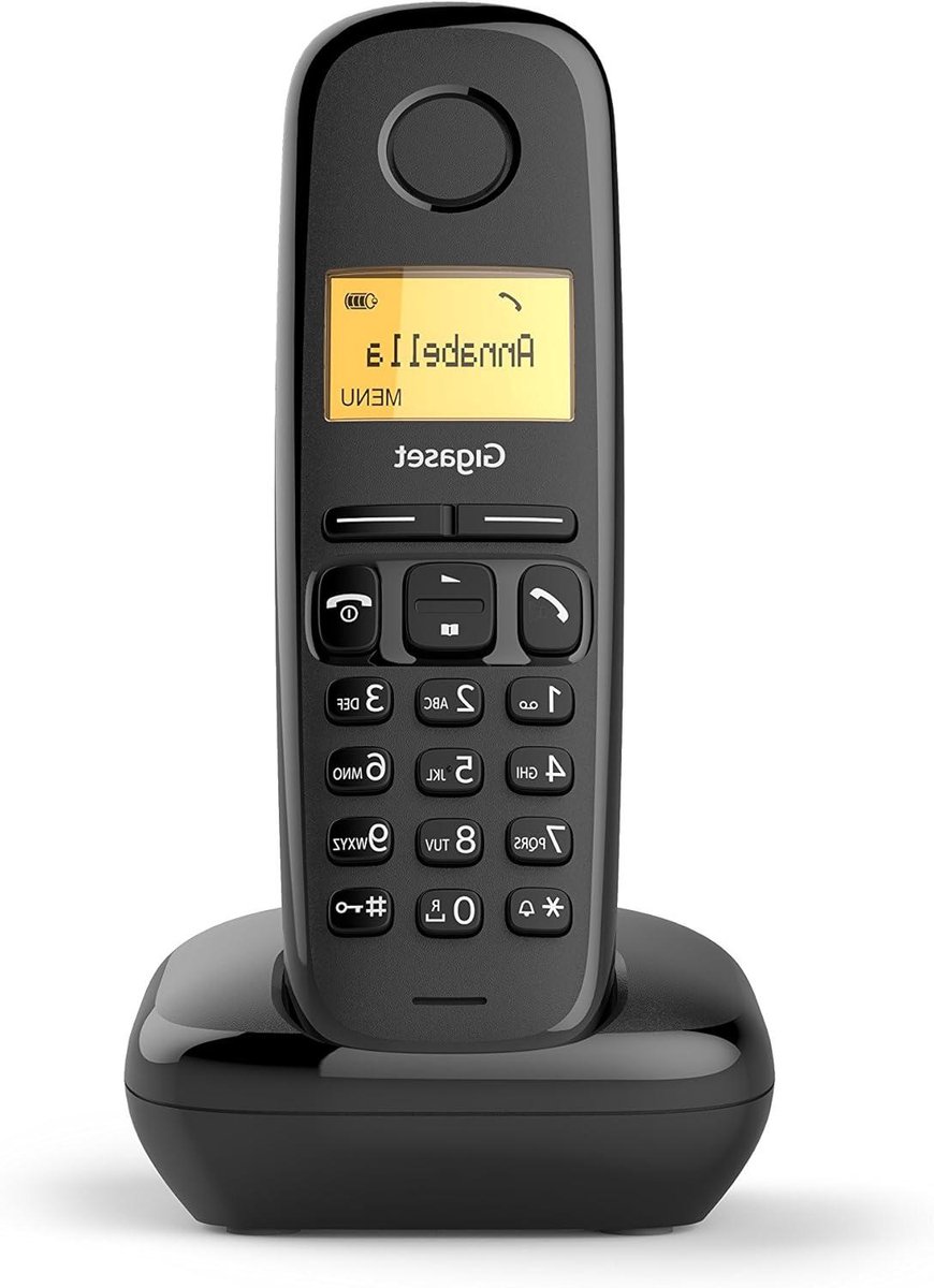 Draadloze Telefoon - Huistelefoon Vast - Bellen Thuis - Eco Mode - 4.8 x 3 x 15.9 cm - Zwart