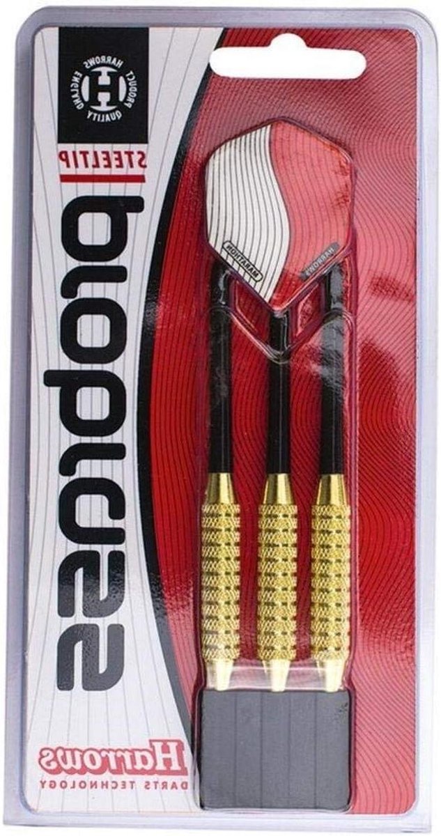 Stalen Darts - Werpdarts Set - Precisie Spel - Aluminium Loop - 80 gram - Geel
