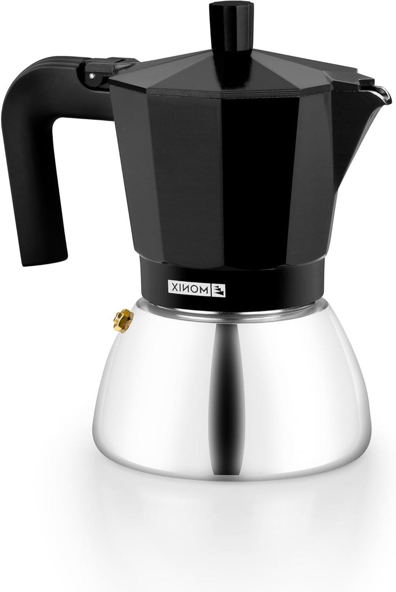 Koffiezetapparaat - Espressomaker Moka - Koffie Zetten - Geschikt Alle Fornuizen - 9 Kopjes - Zwart