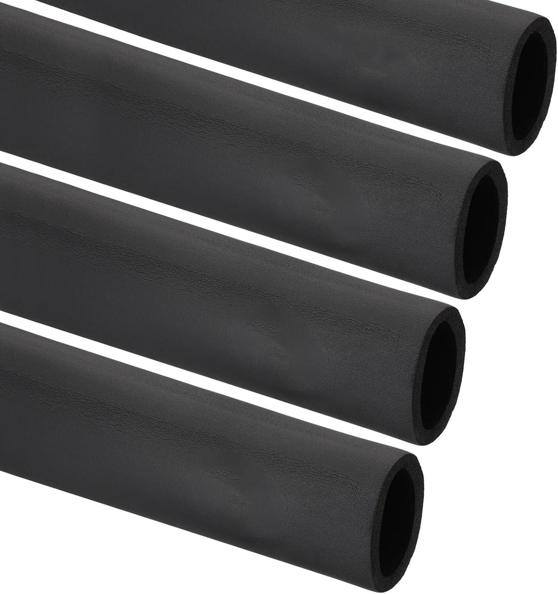 60mm ID x 6ft Isolatie Schuim Tube - 4 Stuks Beschermende Wrap voor Handgrepen en HVAC Toepassingen, Zwart