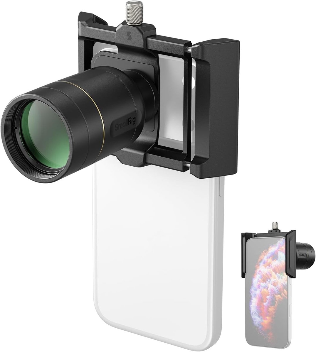 Telephoto Lens en Macro Kit voor iPhone 17/16/15 Pro Max, 2x Vergroting, Optische Zoom en Compatibele Smartphone Camera's