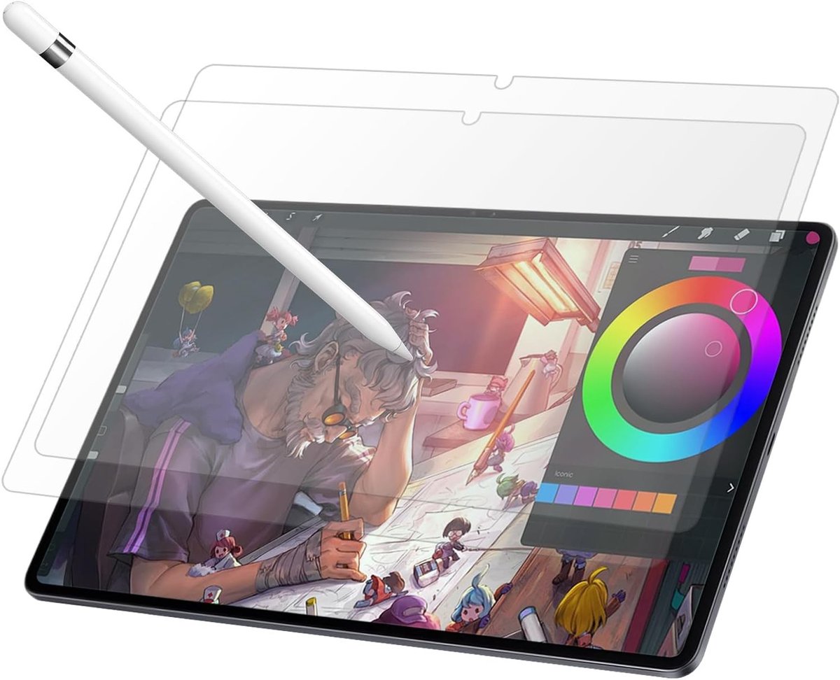 Set van 2 Matte Papieren Beschermfolie voor 11 Inch Tablets - Schermbeschermer voor Tekenen, Schrijven en Notities
