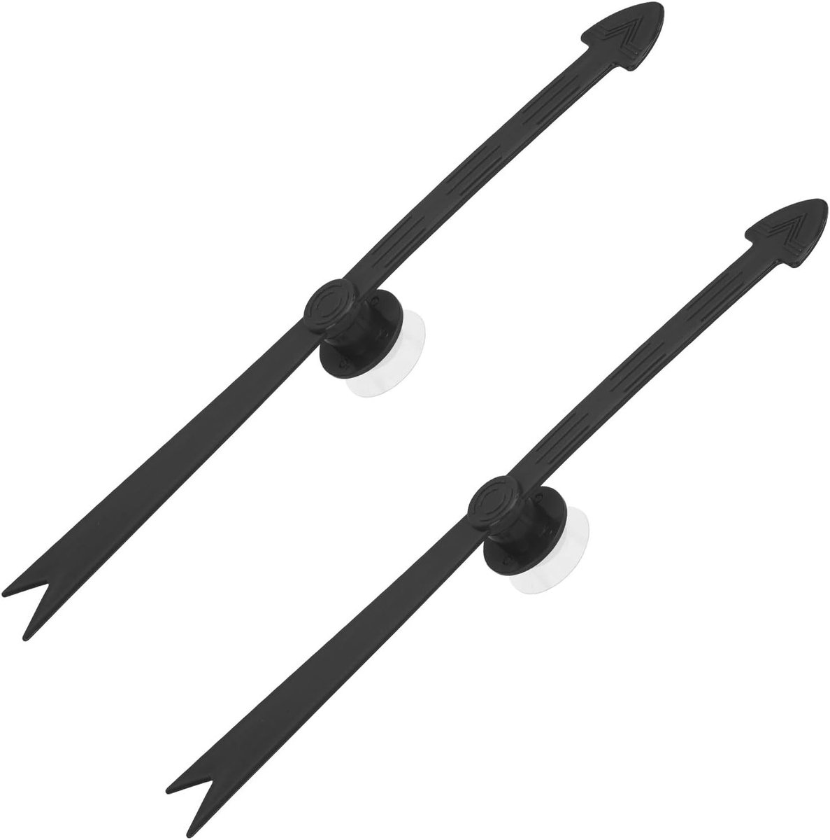 Grote Pijl Spinner Set van 2, Zwarte Afneembare Plastic Pijl Spinner met Sterke Zuignap voor Bordspellen en Feestjes