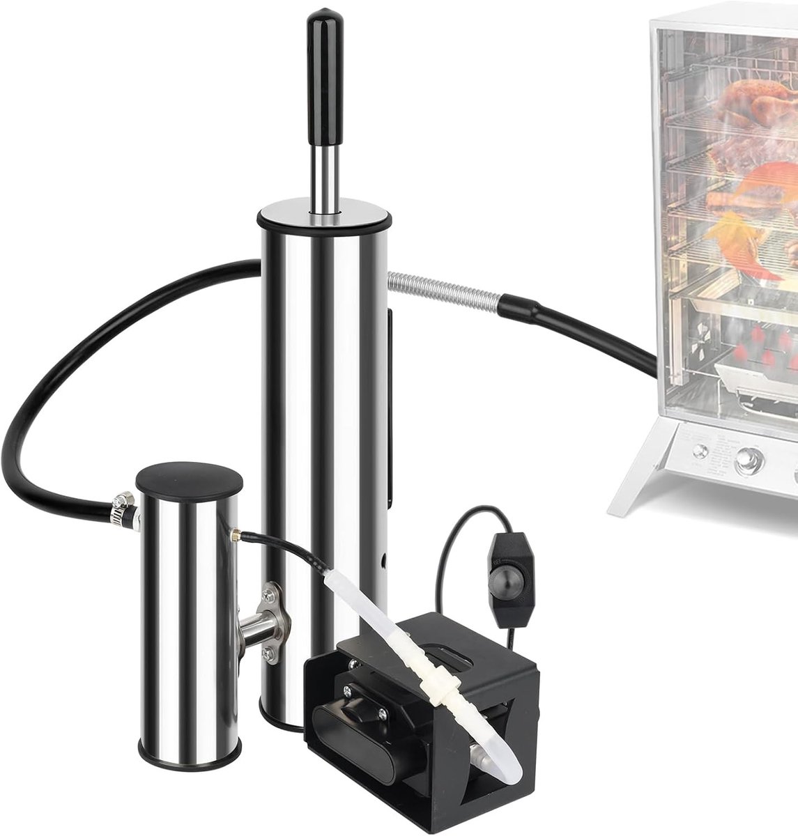 Upgrade RVS Koud Rookgenerator voor Rookovens met Pomp - Perfect voor BBQ, Roken en Koud Roken