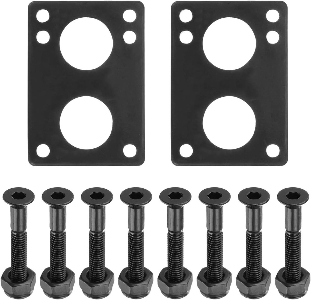 Skateboard Riser Pads Schokdempers Set Skateboard Onderhoud Rubberen Schokabsorptie 6 mm dik