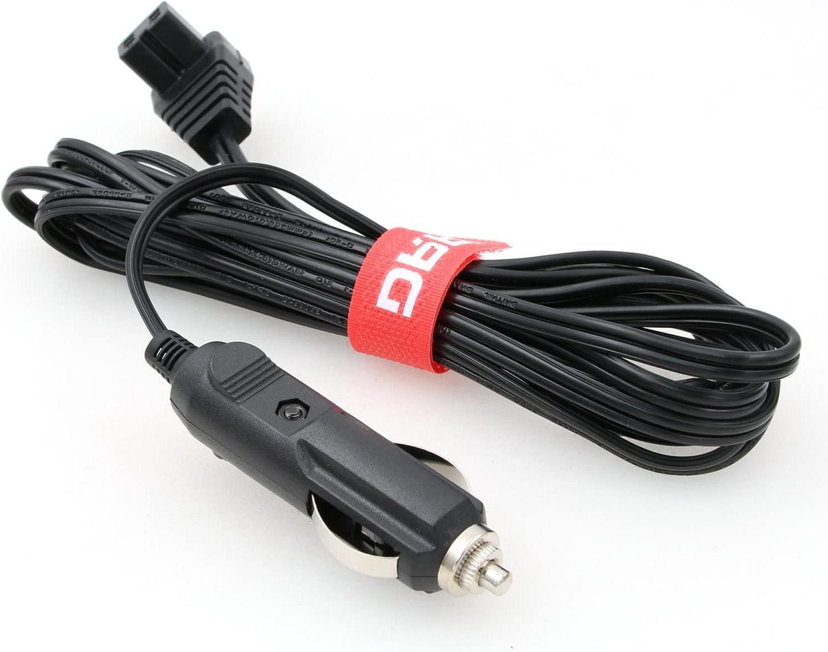 Koelbox Kabel - Voedingskabel Adapter - Reizen Koel Houden - 12V DC Aansluiting - 3 Meter - Zwart