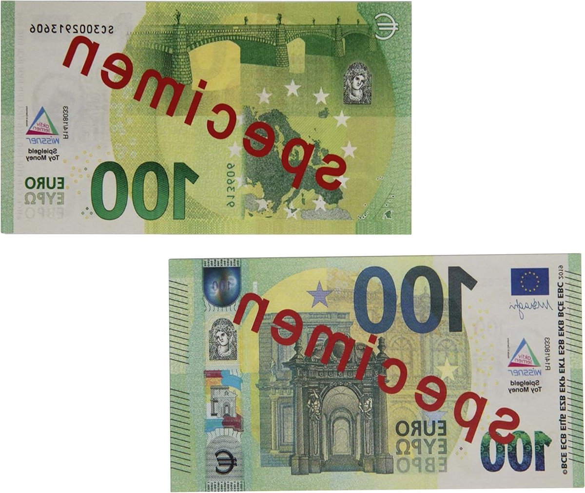 Speelgeld Set - Nep Geld - Leren Rekenen - Versterkt Papier - 100 Stuks - Multicolor
