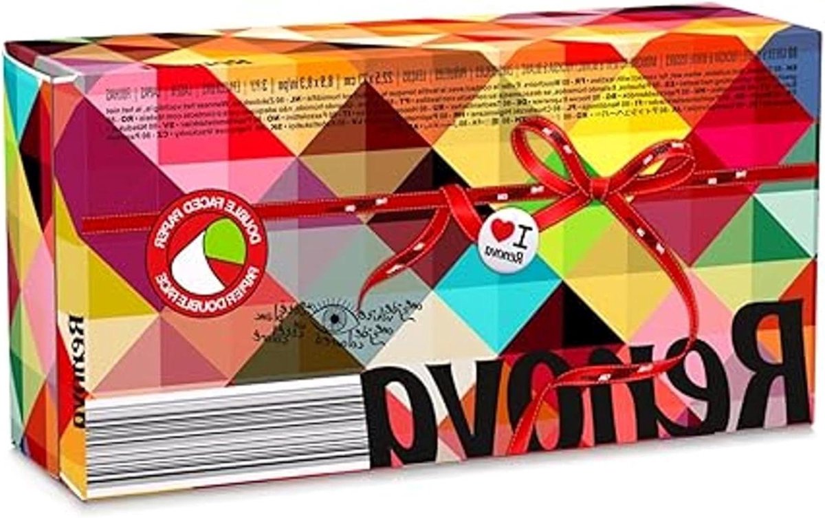 Gezichtsdoekjes - Zachte doekjes - Dagelijks gebruik - Drielaags papier - 80 stuks - Tweekleurig