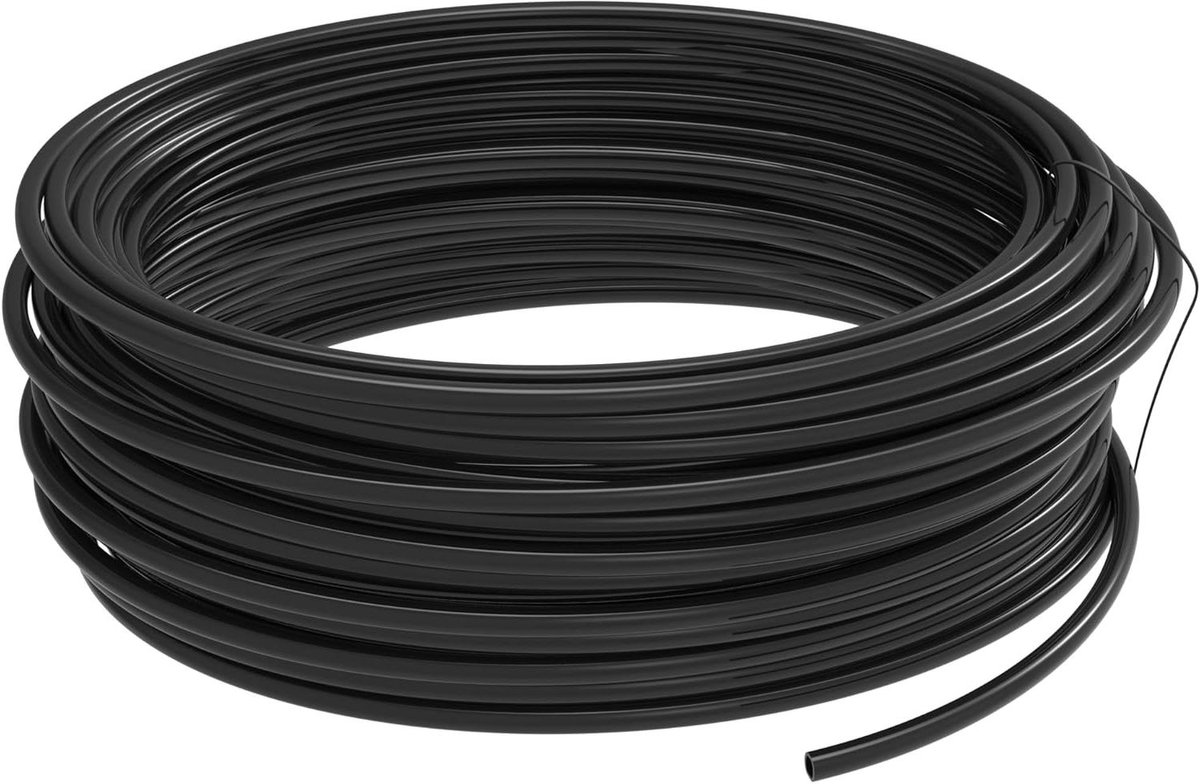 Isolatieslang PVC - Kabelbescherming - Draad Bundelen - Hoge Doorslagvastheid - 10 meter - Zwart