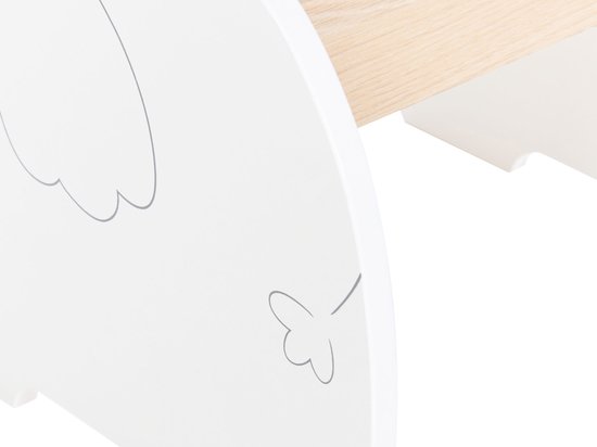 LOYD - Kindertafel met 2 stoeltjes - Lichthout/Wit - MDF — afbeelding 3