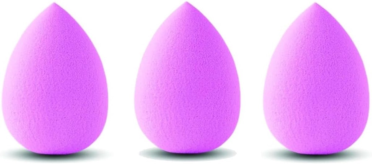 Thijox - Set van 3 Make-upsponzen voor Foundation, Oogschaduw en Crèmes - Professionele Beauty Blender in Willekeurige Kleuren voor Perfecte Make-up L