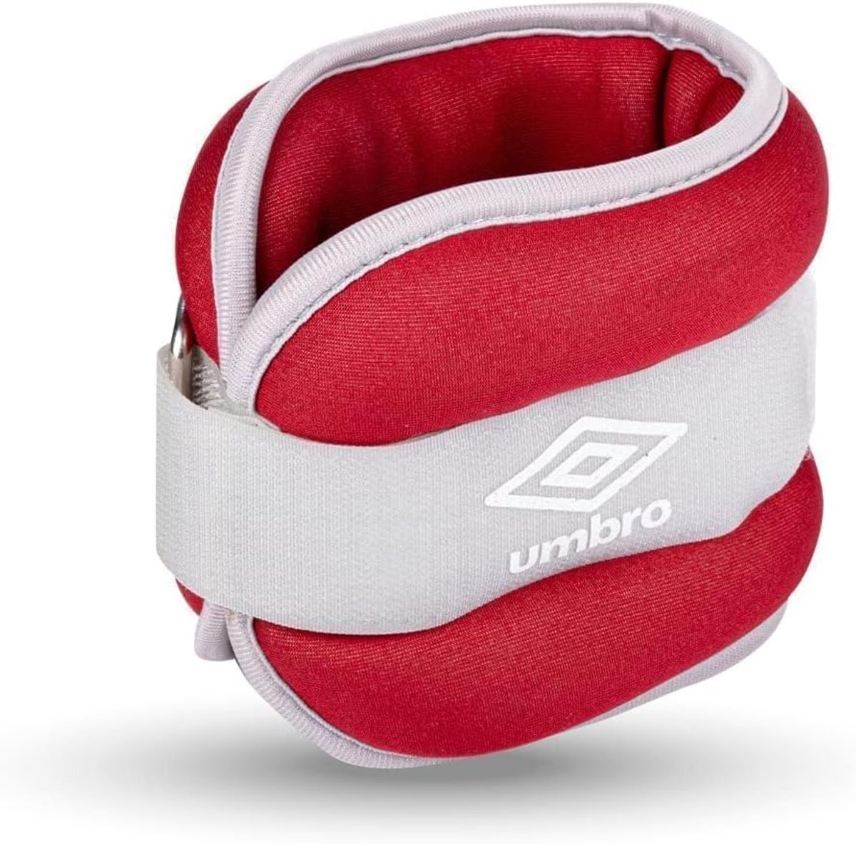Thijox - Gewichtsmanchetten voor armen en benen - 2 stuks van 1000 g - Verstelbaar met klittenbandsluiting - Comfortabele pasvorm - Grijs/Rood - Perfe