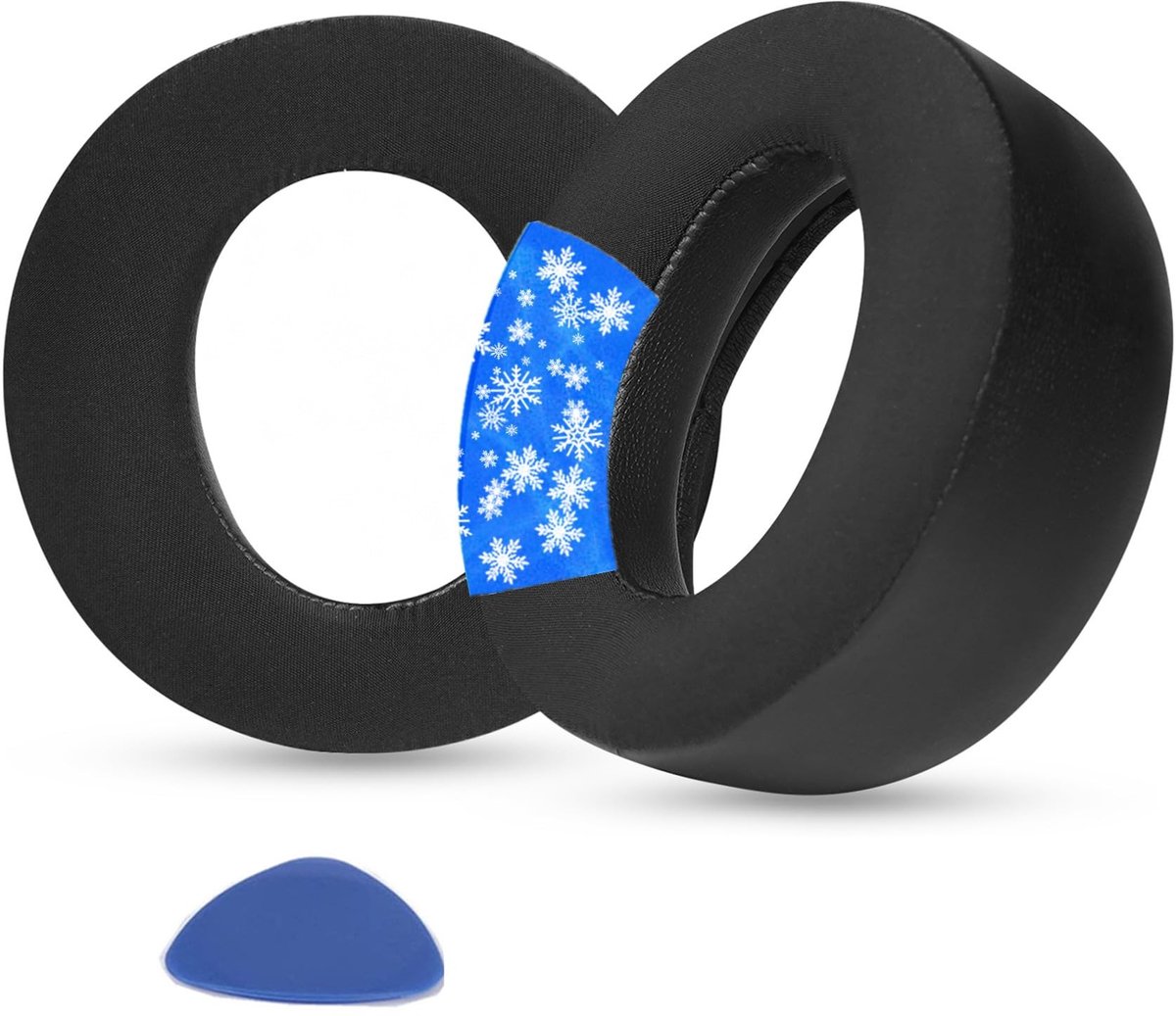 Dailygoods - Koelgel Oorkussens Vervanging Compatibel met Sony PlayStation Pulse Elite Draadloze Hoofdtelefoon Oorkussens Kussens met Ice Silk Stof Hoge Dichtheid Geluid Memory Foam Extra Dikte