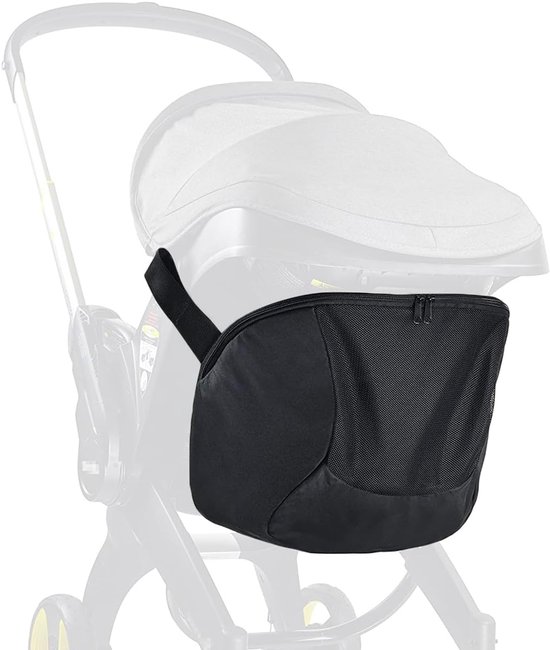 Clip-On kinderwagen opbergtas voor autostoelen en kinderwagens - Antislip rits en organiser voor baby essentials