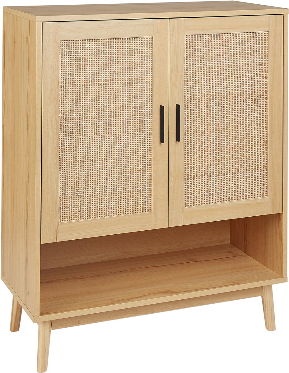 PEROTE - Dressoir - Lichte houtkleur - Rotan