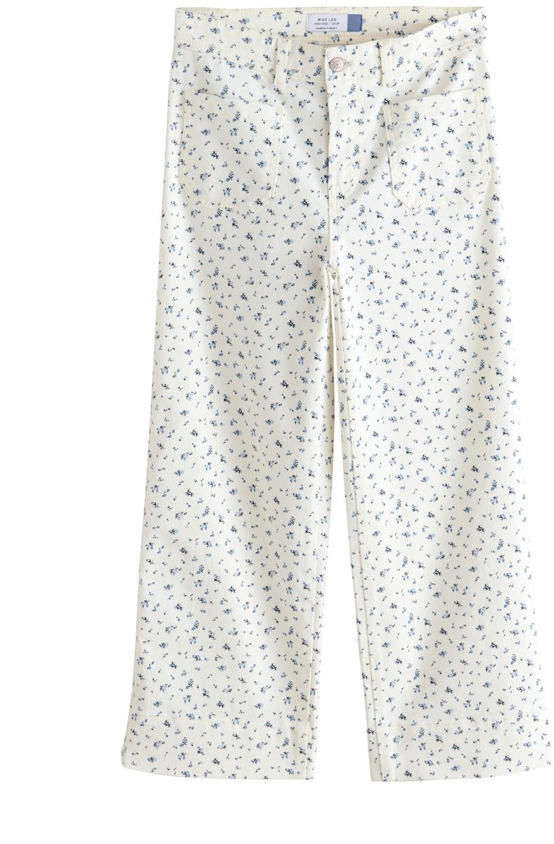 Next - Dames - Korte jeans met opgestikte zakken - Wit