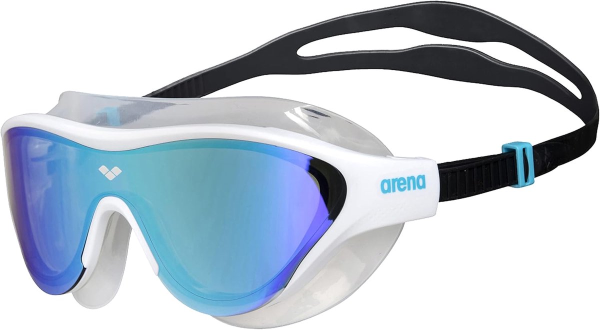 Thijox - Unisex Volwassen The One Swim Masker Fitness Zwembril voor Mannen en Vrouwen - Grote Fit Polycarbonaat Spiegel/Niet-Spiegel Lens voor Zwemmen