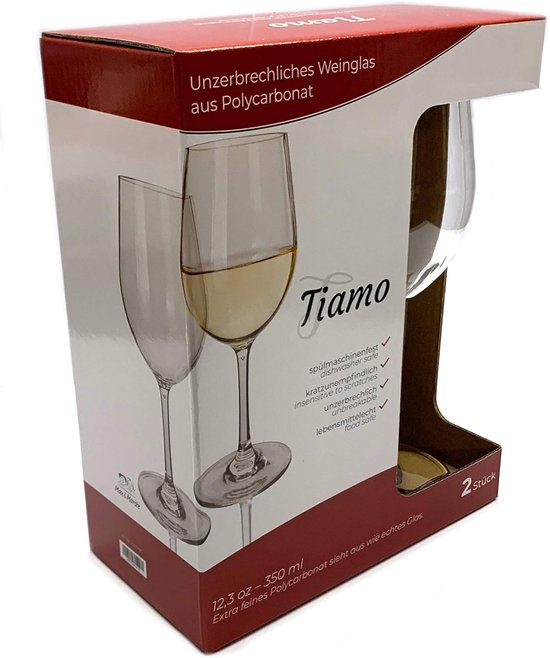 Camping Wijnglazen - Onbreekbare Glazen - Outdoor Gebruik - Krasbestendig Materiaal - 350 ml - Transparant — afbeelding 4